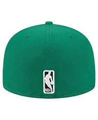 New Era Men's White/Kelly Green Boston Celtics Repeat 59Fifty Fitted Hat