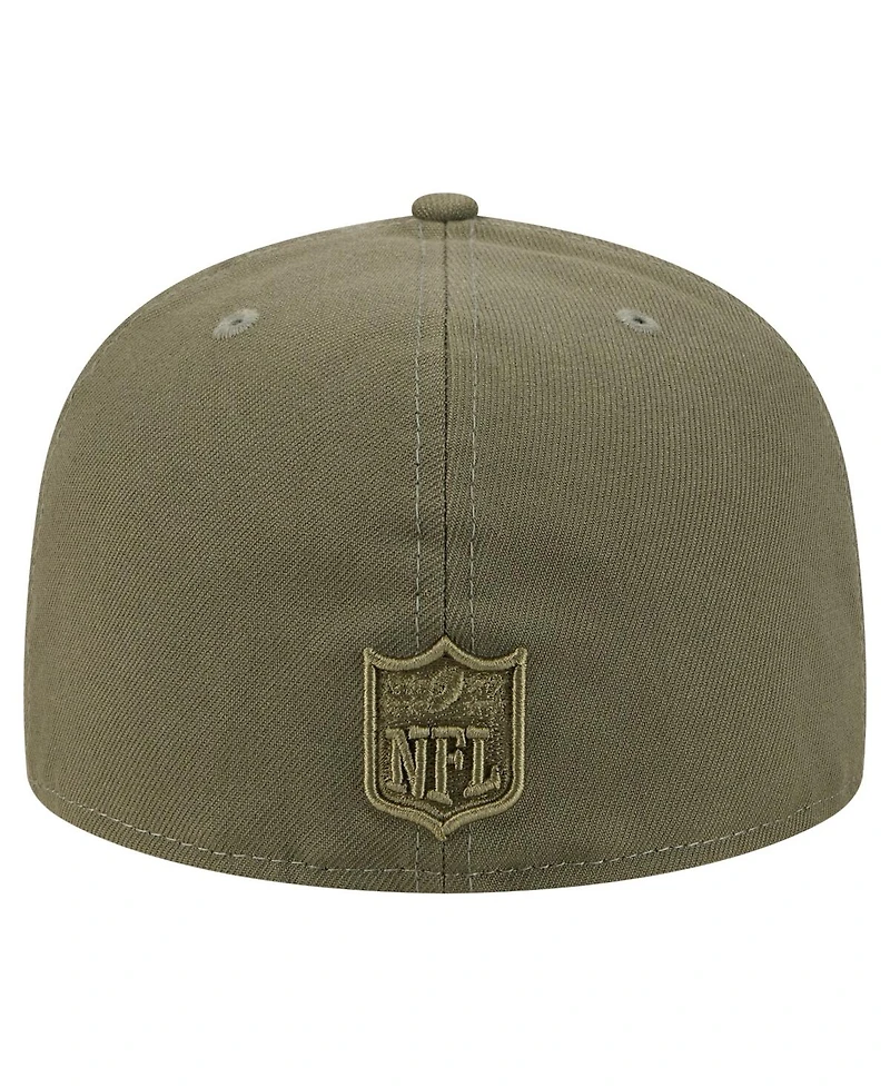 New Era Men's Olive Dallas Cowboys Color Pack A-Frame 59FIFTY Fitted Hat