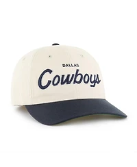 '47 Brand Men's Cream/Navy Dallas Cowboys Crosstown Franchise Two-Tone Relaxed Flex Hat