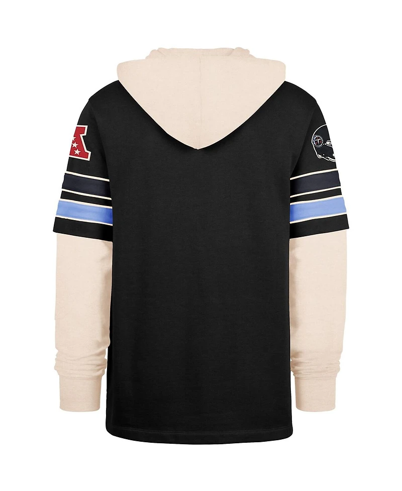 '47 Brand Men's Black Tennessee Titans Split Zone Cornerback Duo Hoodie