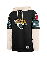 '47 Brand Men's Black Jacksonville Jaguars Split Zone Cornerback Duo Hoodie