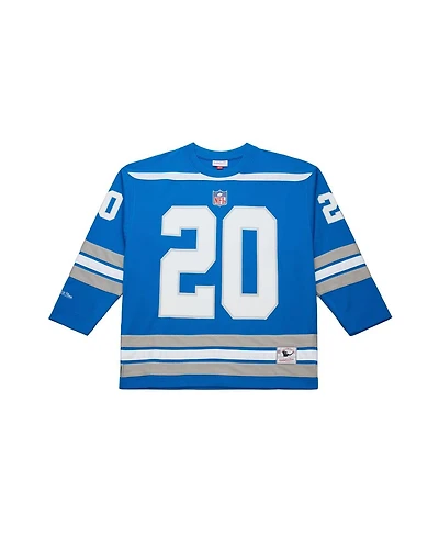 Mitchell & Ness Men's Barry Sanders Blue Detroit Lions Maxxed Out Fashion Hockey Jersey