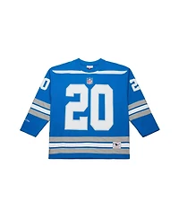 Mitchell & Ness Men's Barry Sanders Blue Detroit Lions Maxxed Out Fashion Hockey Jersey