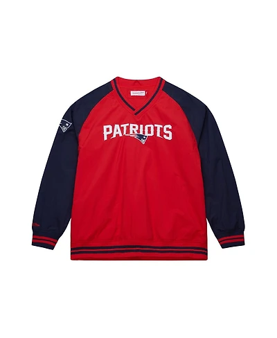 Mitchell & Ness Men's Red New England Patriots Raglan Jacket