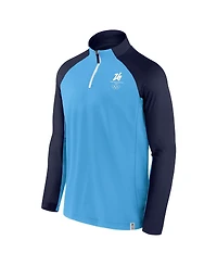 Fanatics Men's Blue Milano Cortina 2026 Winter Olympics Raglan Quarter-Zip Jacket