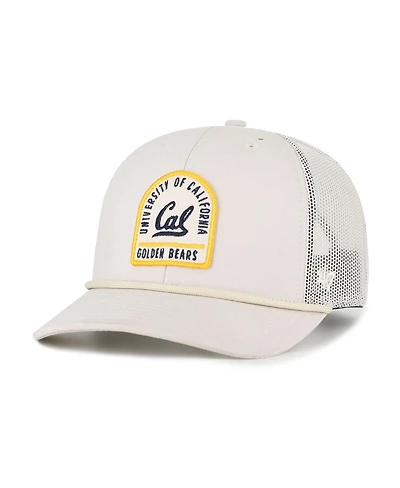 '47 Brand Men's and Women's Cream Cal Bears Core Inline Gravestone Adjustable Trucker Hat