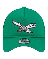 New Era Toddler Kelly Green Philadelphia Eagles Main 9FORTY A-Frame Trucker Adjustable Hat