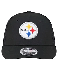 New Era Men's Black Pittsburgh Steelers Low Profile 9FIFTY Snapback Hat