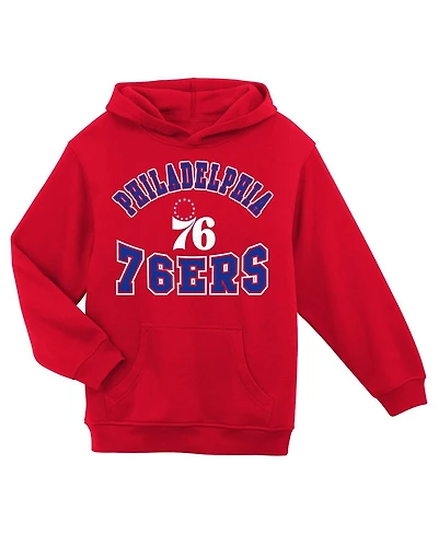 Outerstuff Preschool Red Philadelphia 76ers Home Town Pullover Fleece Hoodie