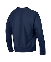 Champion Men's Navy Ole Miss Rebels Vault Late Night Reverse Weave Pullover Sweatshirt
