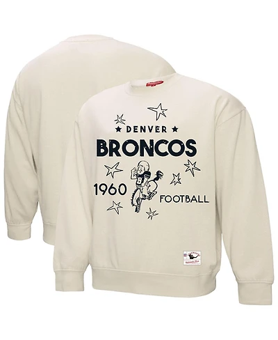 Fanatics Women's Cream Denver Broncos Plus Size Shooting Star Sweatshirt