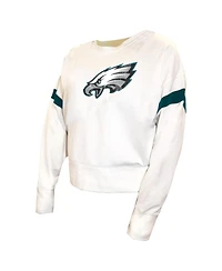 Fanatics Women's White Philadelphia Eagles Plus Fleece Pullover Sweatshirt