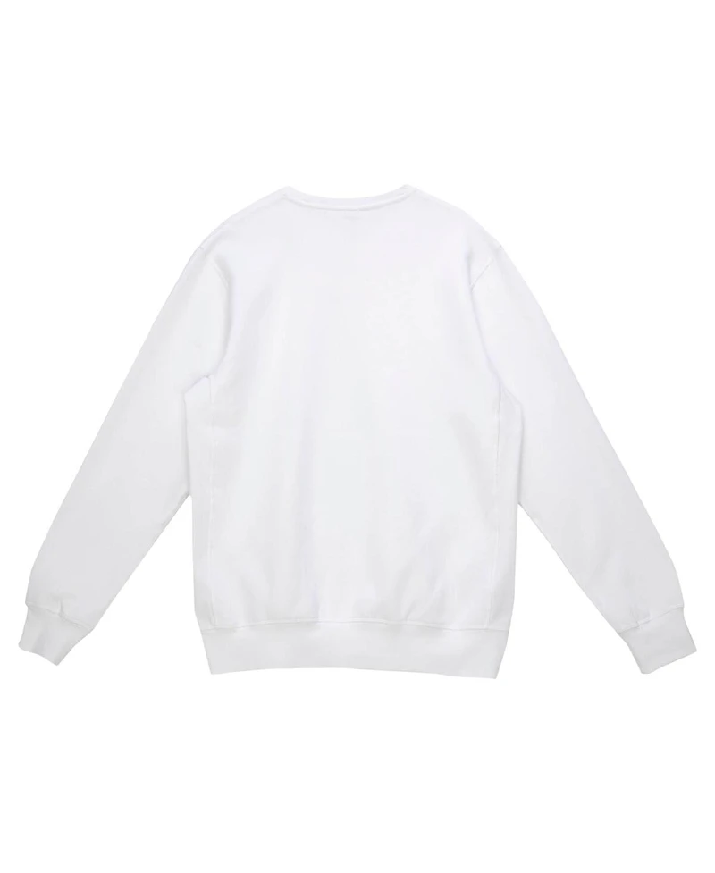 Mitchell & Ness Men's White Cleveland Browns Basic Fleece Pullover Sweatshirt