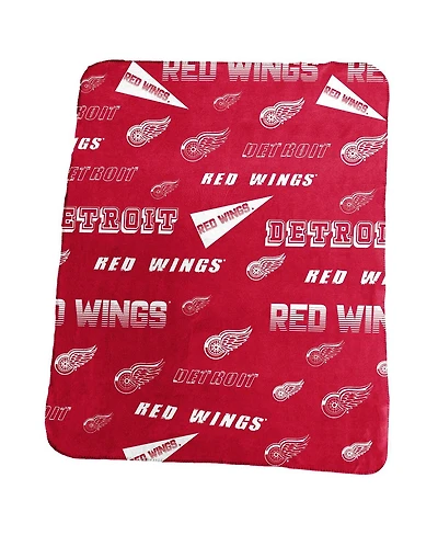 Logo Brands Detroit Red Wings 50" x 60" Classic Fleece Blanket