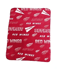 Logo Brands Detroit Red Wings 50" x 60" Classic Fleece Blanket