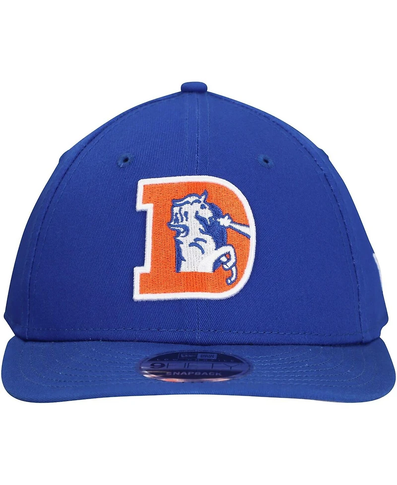 New Era Men's Royal Denver Broncos Main Low Profile 9FIFTY Snapback Hat