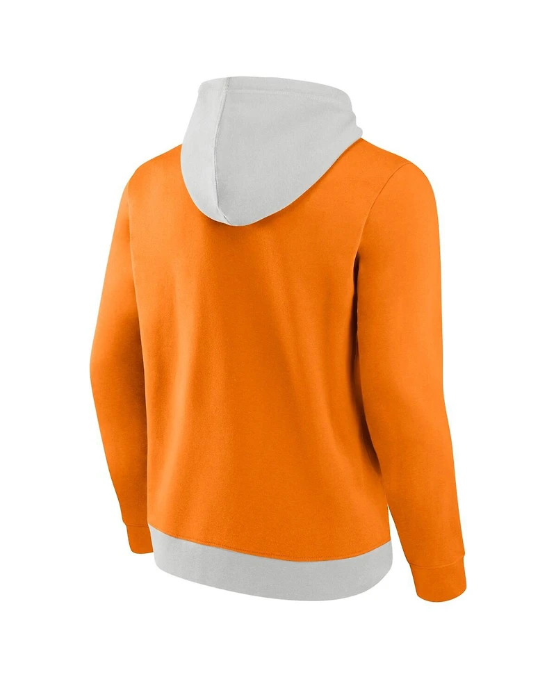 Fanatics Men's Gray/Tennessee Orange Tennessee Volunteers Primary Arctic Fleece Pullover Hoodie