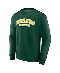 Fanatics Men's Green Northern Michigan Wildcats Short Name Pullover Sweatshirt