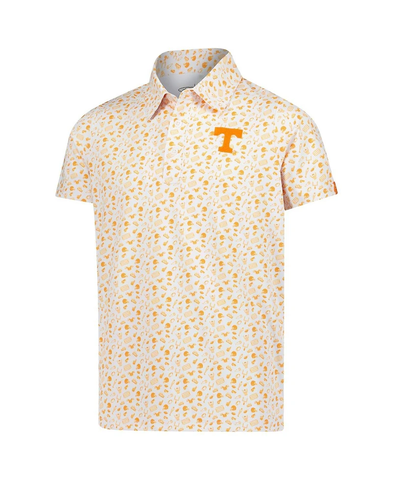Garb Big Boys and Girls Tennessee Orange Tennessee Volunteers Tom Allover Print Performance Polo Shirt