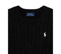 Polo Ralph Lauren Girls 7-16 Cable-Knit Crewneck Sweater