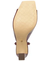 Arezzo Women's Greer Gold Elegance Block Heel Sandals