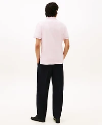 Tommy Hilfiger Men's Short Sleeve Embroidered Chest Stripe Polo Shirt