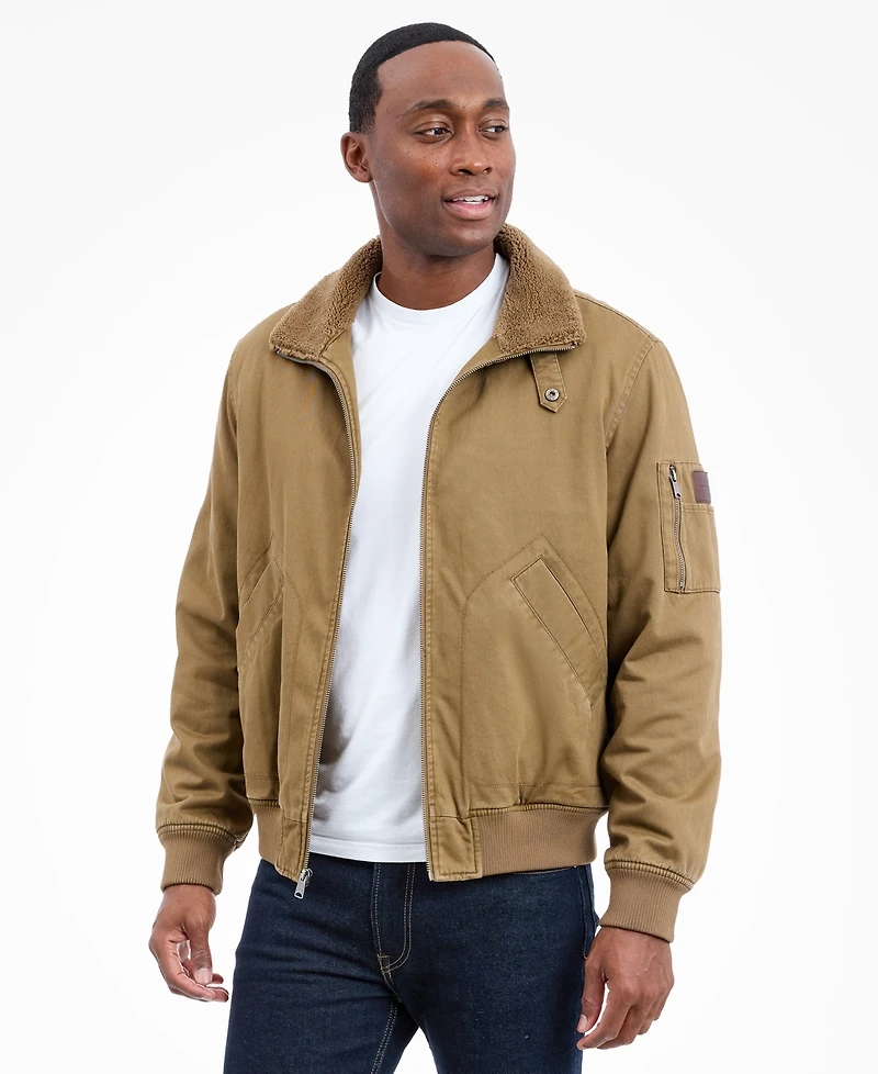 Lucky Brand Men's Long Sleeves Flight Jacket