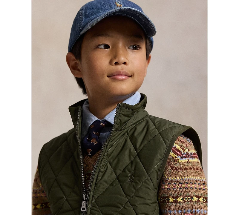 Polo Ralph Lauren Big Boys Fleece-Lined Quilted Vest