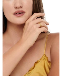 Devata Love Knot Ring Gold Plated Sterling Silver, 8