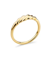 Devata Rope Ring in Gold Plated Sterling Silver