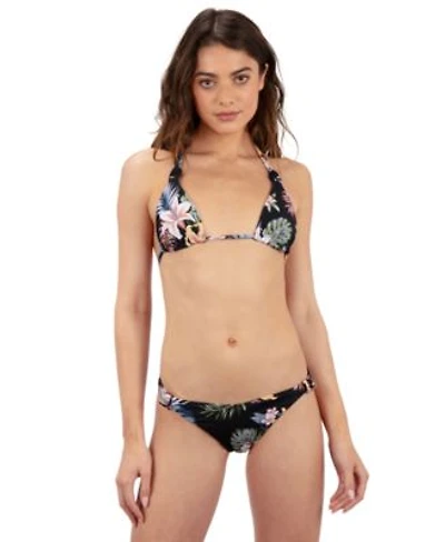 Hurley Womens Lily Lux Printed Swim Bikini Top Knot Bottoms