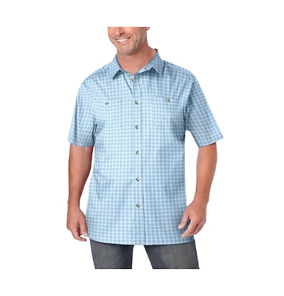 KingSize Big & Tall Check Short-Sleeve Sport Shirt