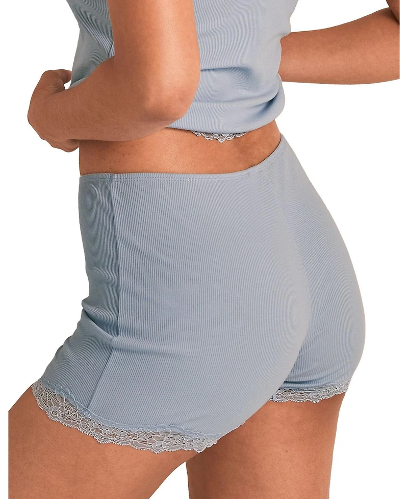Adore Me Women's Rib Knit Biker Short