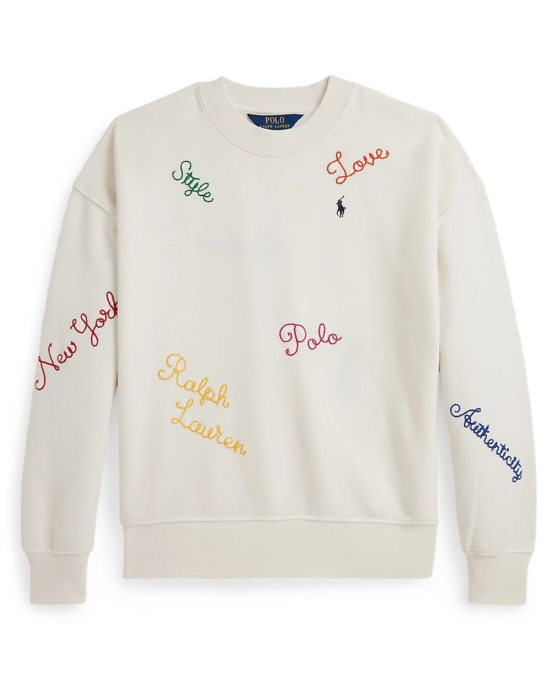 Polo Ralph Lauren Girls 7-16 Long-Sleeve Crewneck Sweatshirt