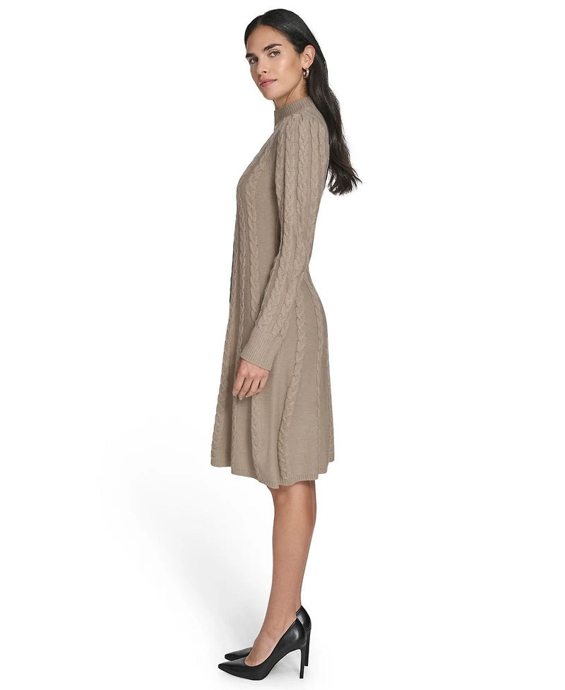 Jessica Howard Women's Fit and Flare Pull-On Sweater Dress