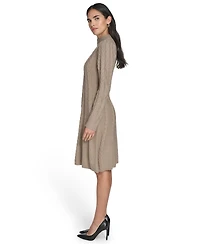 Jessica Howard Women's Fit and Flare Pull-On Sweater Dress