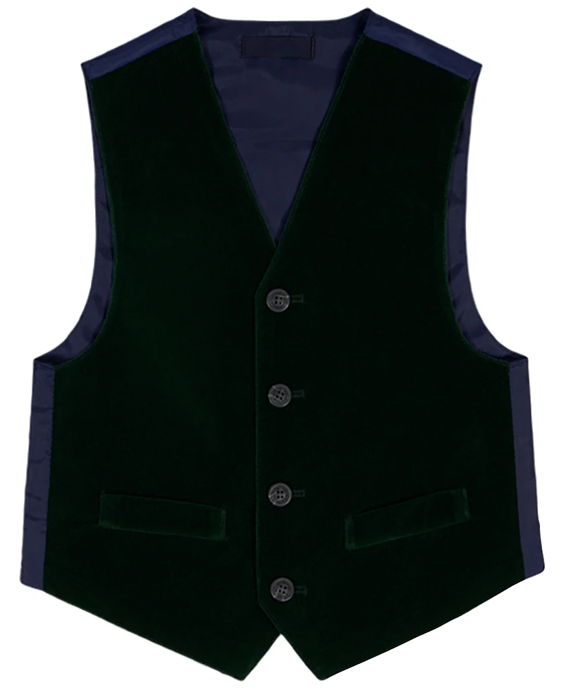 Nautica Boys 2T-7 4-Piece Shirt, Tie, Vest and Pants Set