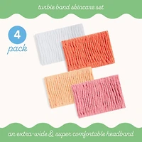 Cotton Turbie Band 4 Pack (Peach Blush)