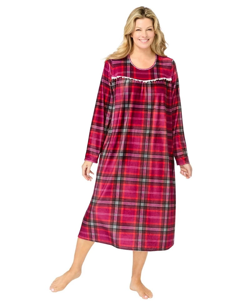 Only Necessities Women's Velour Gown