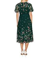 Yumi Women's Daisy Mirror Placement Skater Dress