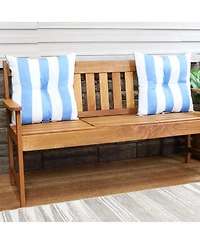 Indoor/Outdoor Weather-Resistant Polyester Square Tufted Pillow with Zipper Closures - 19" 2pk
