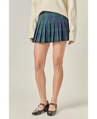 English Factory Women's Plaid Skort