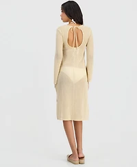 Miken Juniors' Crochet Tie-Back Midi Cover-Up Dress, Macy's Exclusive
