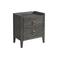 Intercon Nightstand, 2 Drawer in Brushed Brindle