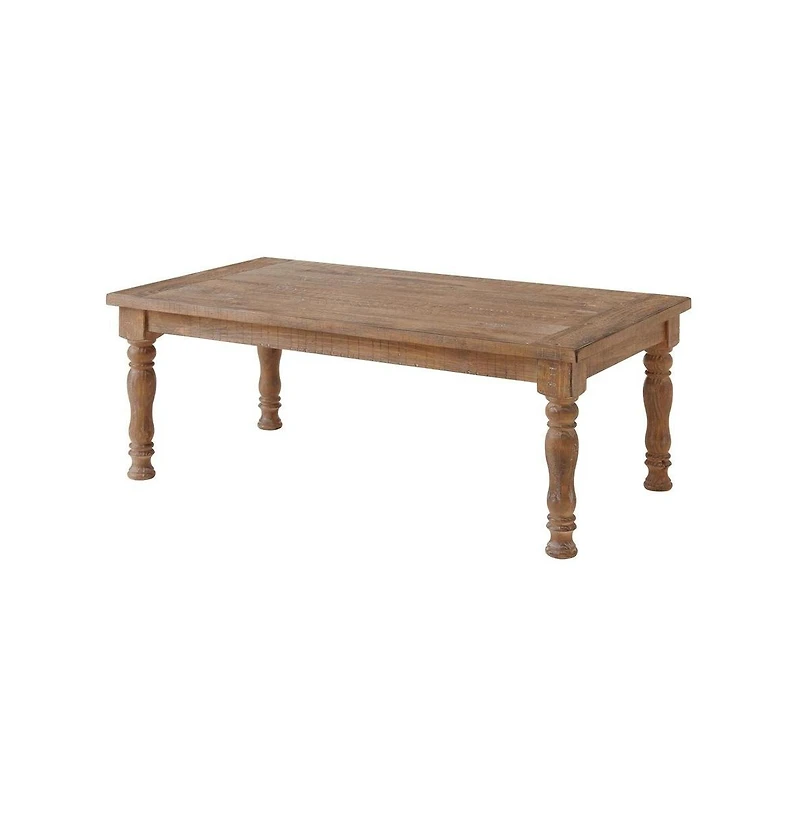 Intercon Turned Leg Coffee Table, 52x28 in Sandwash