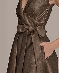 Donna Karan New York Women's V-Neck Sleeveless Dress