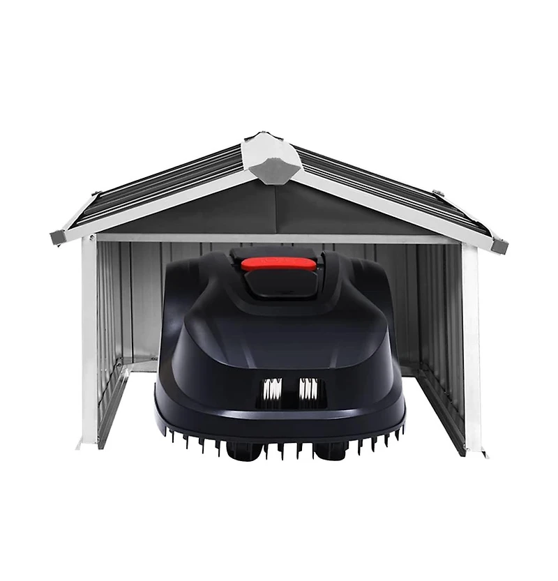 vidaXL Garden Shed Anthracite Galvanized steel Medium Durable