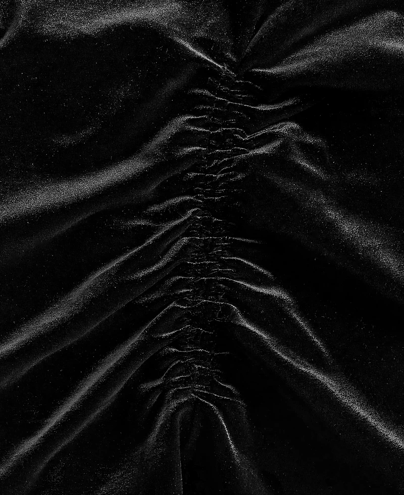 I.n.c. International Concepts Women's Asymmetric Draped Velvet Top, Macy's Exclusive