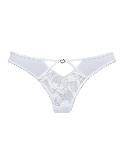Lascana Women's Rhinestone Lace Thong