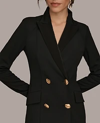 Donna Karan New York Women's Long Sleeves Coat Dress